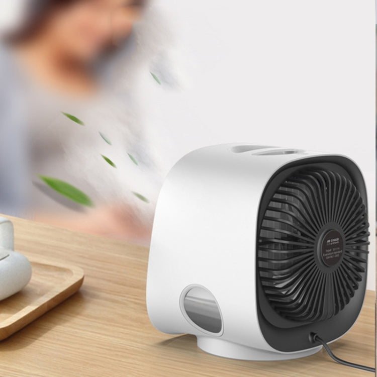 Mini Multifunctional Humidification Aromatherapy Fan Portable Office Home Desktop Air Conditioner Fan(Sky White) - Consumer Electronics by buy2fix | Online Shopping UK | buy2fix