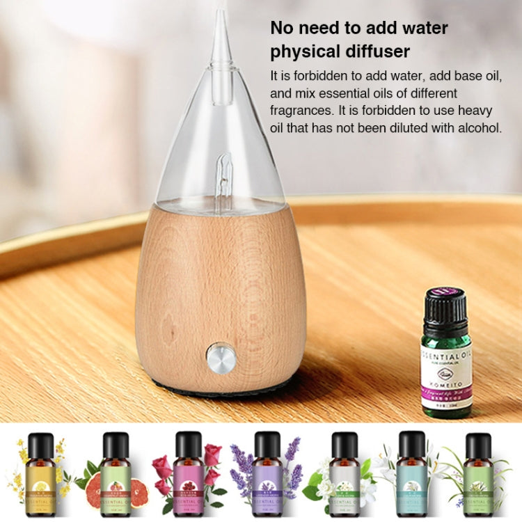 Waterless Diffuser Essential Oil Spray Wood Glass Aromatherapy Air Humidifier, Plug Type:AU Plug(Light Wood Grain) - Home & Garden by buy2fix | Online Shopping UK | buy2fix