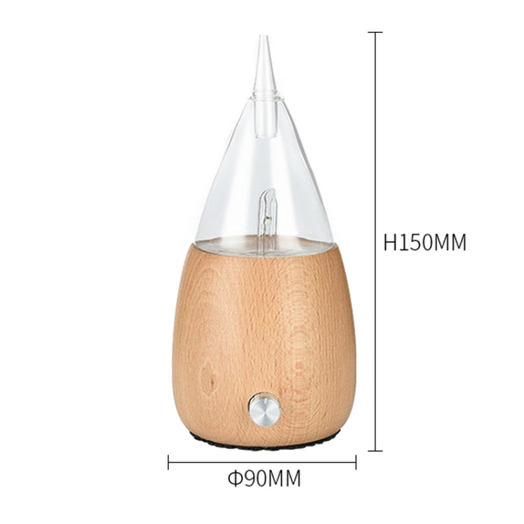 Waterless Diffuser Essential Oil Spray Wood Glass Aromatherapy Air Humidifier, Plug Type:UK Plug(Light Wood Grain) - Home & Garden by buy2fix | Online Shopping UK | buy2fix