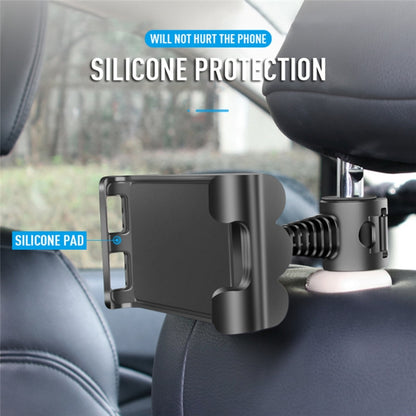 Universal Adjustable Car Tablet Stand Holder Car Seat Back Bracket For 4-11 Inch Tablet(Blue) - Car Holders by buy2fix | Online Shopping UK | buy2fix