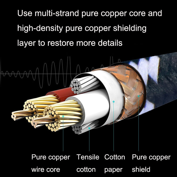 0.3m 1 Straight Head +1 Elbow Head 6.35mm Guitar Cable Oxygen-Free Copper Core TS Large Two-core Cable -  by buy2fix | Online Shopping UK | buy2fix