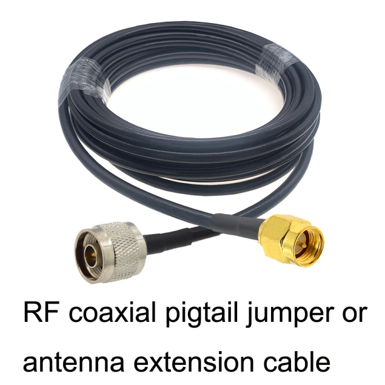SMA Male to N Male RG58 Coaxial Adapter Cable, Cable Length:1m - Connectors by buy2fix | Online Shopping UK | buy2fix