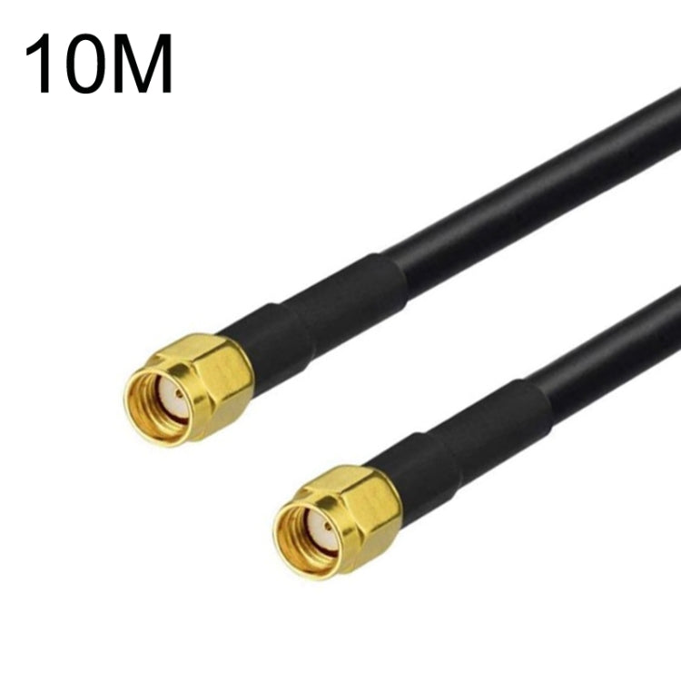 RP-SMA Male To RP-SMA Male RG58 Coaxial Adapter Cable, Cable Length:10m - Connectors by buy2fix | Online Shopping UK | buy2fix