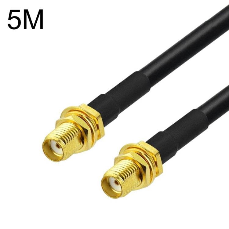 SMA Female To SMA Female RG58 Coaxial Adapter Cable, Cable Length:5m - Connectors by buy2fix | Online Shopping UK | buy2fix