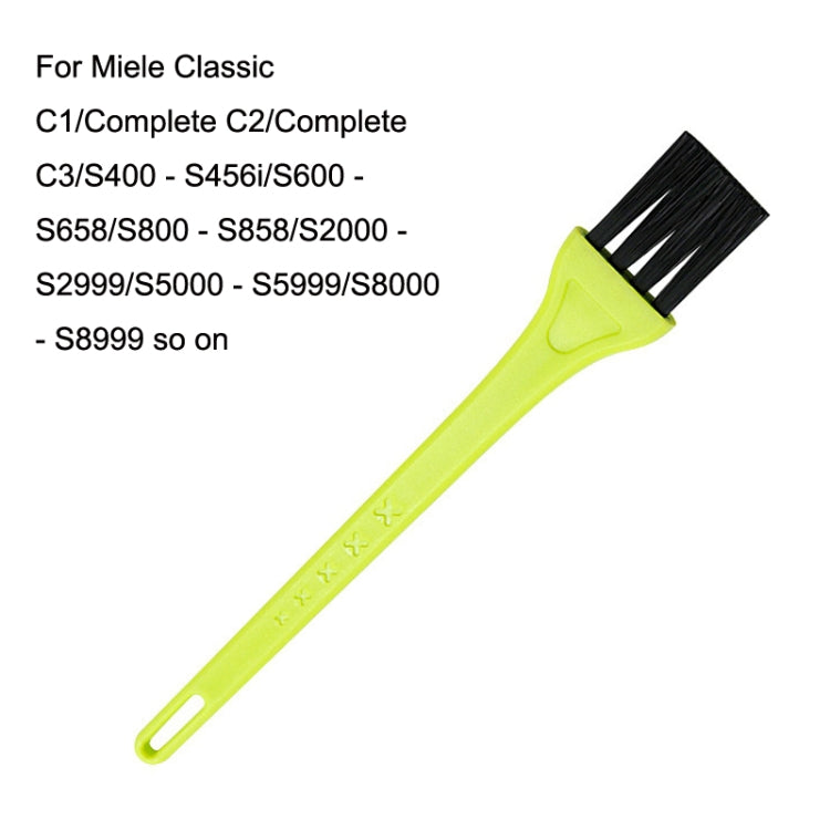 10PCS For Miele 3DFJM / Complete C2 Vacuum Cleaner Accessories Cleaning Brush(Yellow) - Consumer Electronics by buy2fix | Online Shopping UK | buy2fix