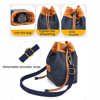 S.C.COTTON Camera Lens Protection Bag Liner Bag Waterproof Camera Storage Bag, Size: S(Blue) - Camera Accessories by S.C.COTTON | Online Shopping UK | buy2fix