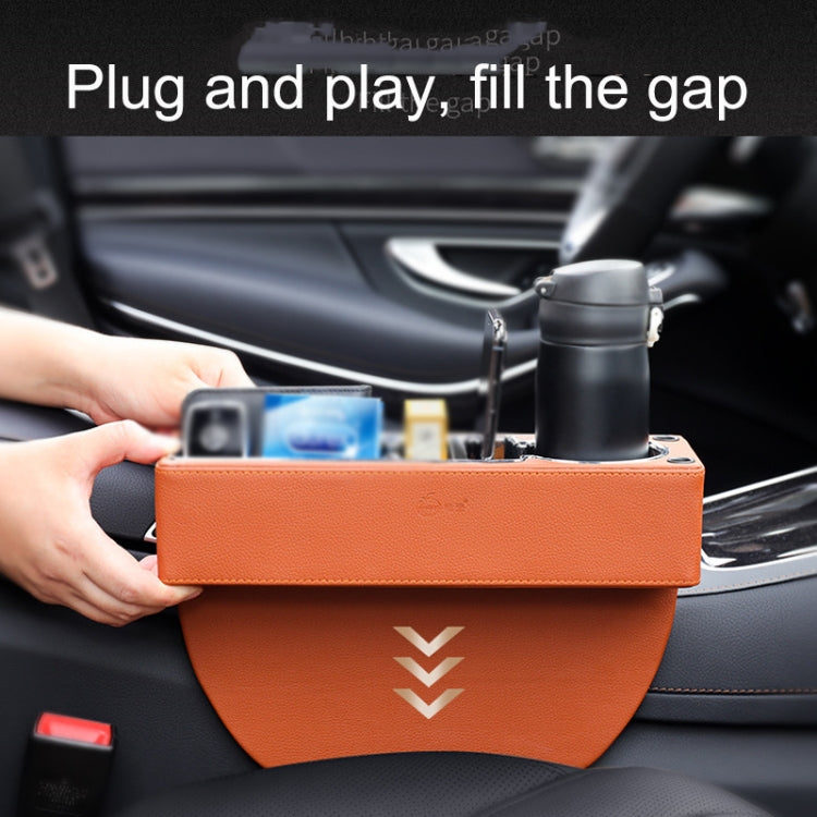 SUSISUN SNH010 Car Seat Gap Storage Box, Style:Positive Drive(Brown) - In Car by SUSISUN | Online Shopping UK | buy2fix