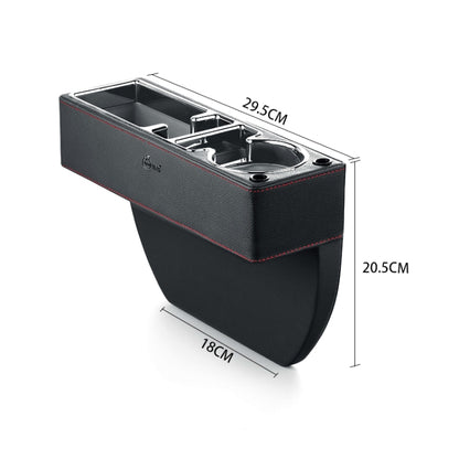 SUSISUN SNH010 Car Seat Gap Storage Box, Style:Positive Drive USB Charging(Apricot) - Stowing Tidying by SUSISUN | Online Shopping UK | buy2fix