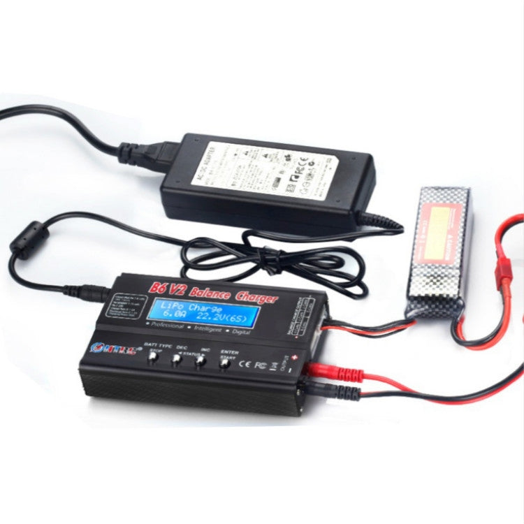 HTRC B6 V2 Balance Charger Intelligent Model Airplane Lithium Battery Charger, US Plug - Toys & Hobbies by HTRC | Online Shopping UK | buy2fix