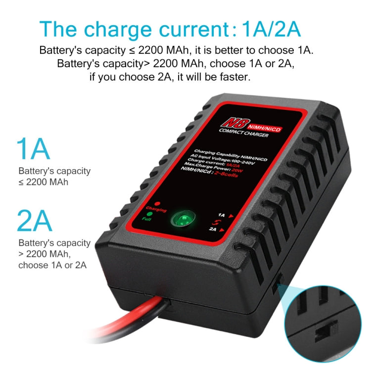 HTRC N8 Ni-MH Ni-Cr Battery Charger Smart Balance Charger, US Plug - Toys & Hobbies by HTRC | Online Shopping UK | buy2fix