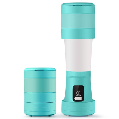 Folding Mini Juicer Household Multifunctional Portable Telescopic USB Charging Juicer Cup(Blue) - Home & Garden by buy2fix | Online Shopping UK | buy2fix