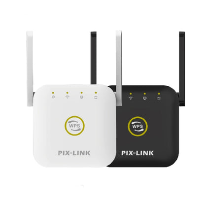 PIX-LINK WR22 300Mbps Wifi Wireless Signal Amplification Enhancement Extender, Plug Type:UK Plug(Black) - Wireless Routers by PIX-LINK | Online Shopping UK | buy2fix