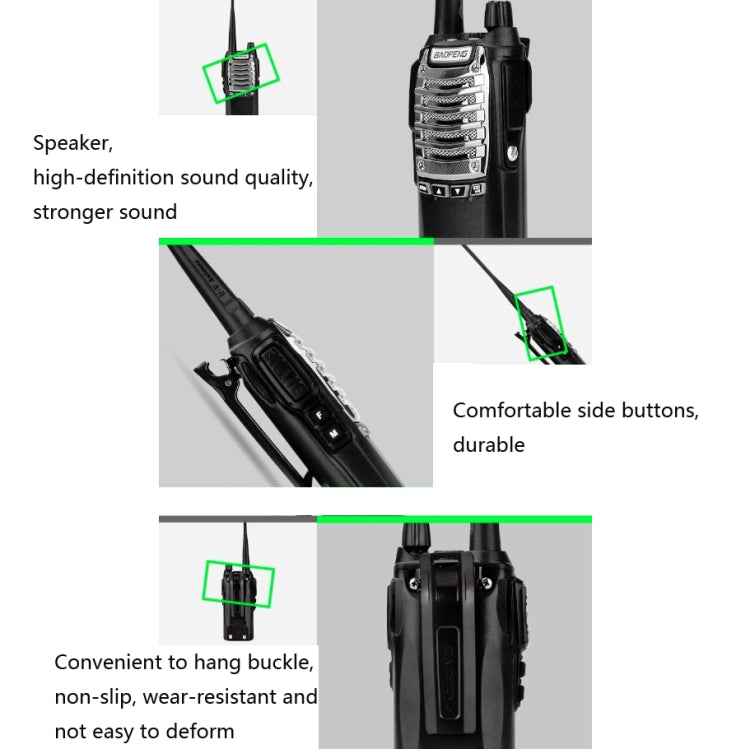 Baofeng UV-8D 8W High-power Dual-transmit Button Multifunctional Walkie-talkie, Plug Specifications:UK Plug - Consumer Electronics by Baofeng | Online Shopping UK | buy2fix