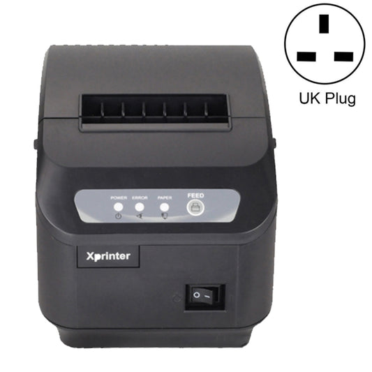 Xprinter XP-Q200II Thermal Small Receipt Printer Catering And Kitchen Receipt Printer 80mm Cutter, Interface Type:LAN Interface(UK Plug) - Printer by Xprinter | Online Shopping UK | buy2fix