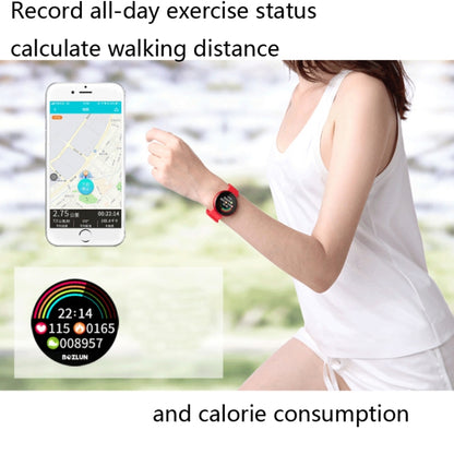 Bozlun B36 1.04 inch Color Screen Smart Bracelet, IP68 Waterproof,Support Heart Rate Monitoring/Menstrual Period Reminder/Call Reminder(Red) - Smart Wear by Bozlun | Online Shopping UK | buy2fix