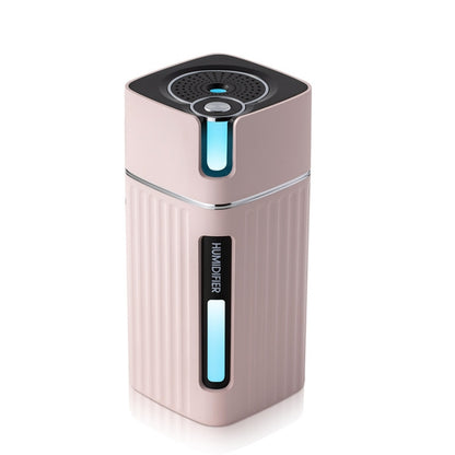Humidifier USB Office Home Car Mute Portable Colorful Air Purifier(Pink) - In Car by buy2fix | Online Shopping UK | buy2fix