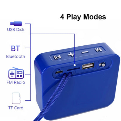 T&G TG166 Color Portable Wireless Bluetooth Small Speaker(Light Blue) - Mini Speaker by T&G | Online Shopping UK | buy2fix