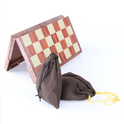 Wooden Folding Chess Board Game - Table Games by buy2fix | Online Shopping UK | buy2fix