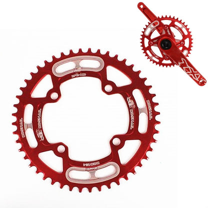 Snail Positive And Negative Tooth Discs Mountain Bike Single Disc Large Tooth Disc 104mm Bcd, Specification:52T(Red) - Guide wheels by Snail | Online Shopping UK | buy2fix