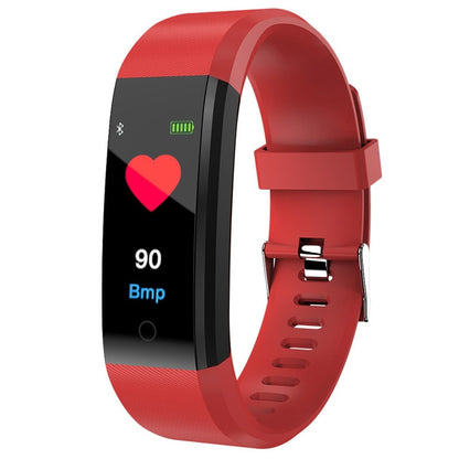 ID115 Plus Smart Bracelet Fitness Heart Rate Monitor Blood Pressure Pedometer Health Running Sports SmartWatch for IOS Android(red) - Smart Wear by buy2fix | Online Shopping UK | buy2fix