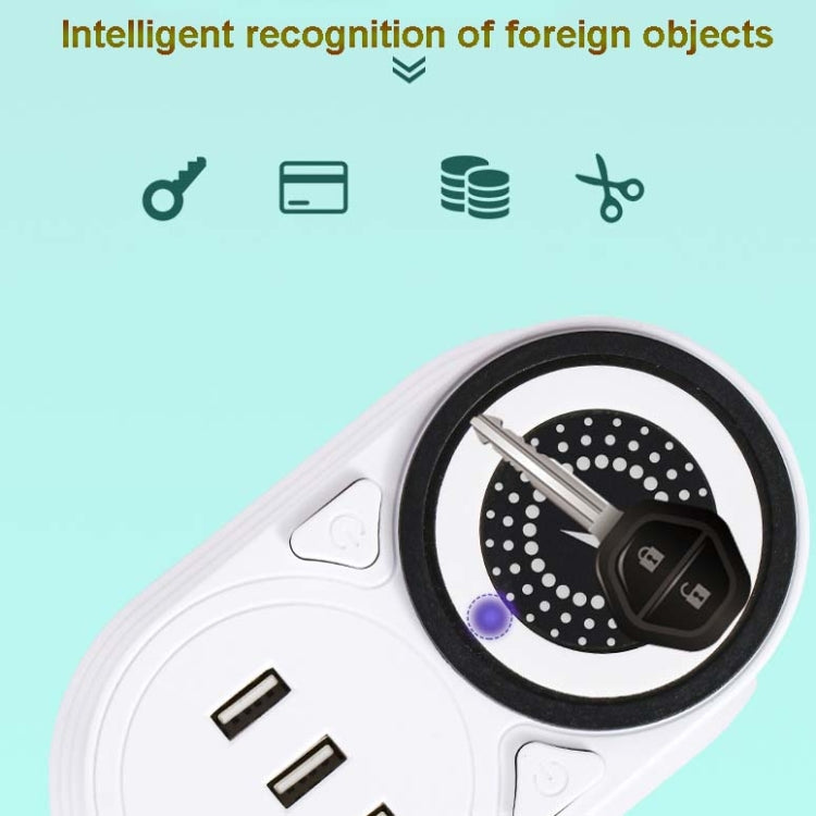 Mobile Phone Wireless Charging Socket Creative Smart USB Power Strip Multi-Function Desktop Vertical Power Strip, CN Plug, Specification: 1.8 Meters, Style:2 Layer(Black) - Consumer Electronics by buy2fix | Online Shopping UK | buy2fix