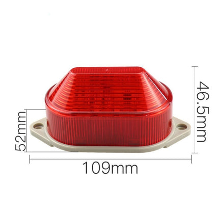 DC24V Led Mini Strobe Signal Warning Light Silent Warning Light(Orange) - Warning Lights by buy2fix | Online Shopping UK | buy2fix