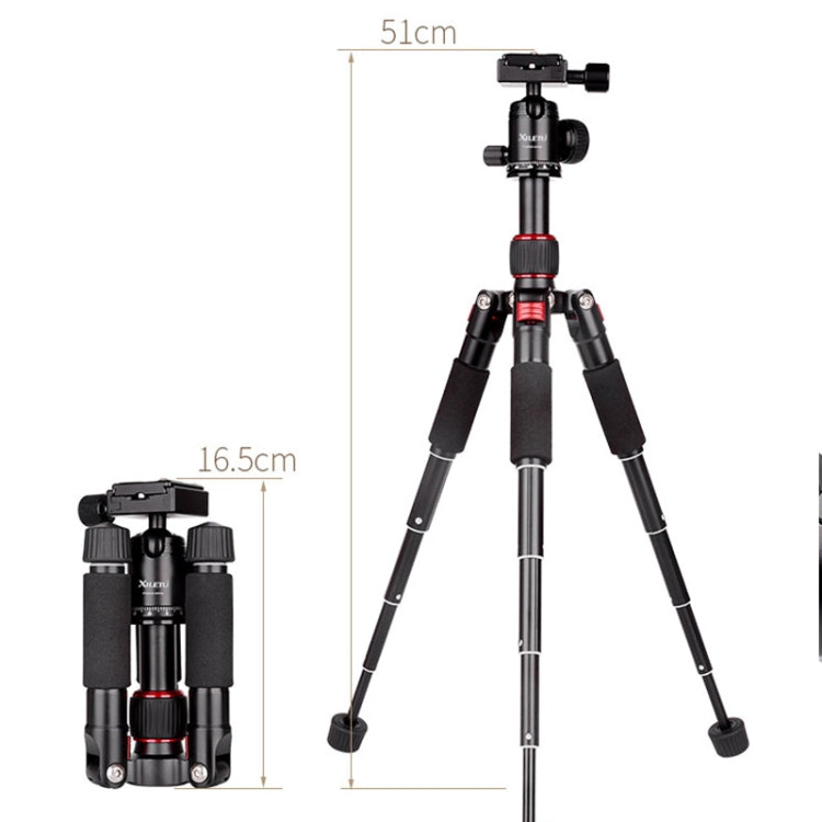 Xiletu FM5S-MINI 5-Section Folding Legs Mini Desktop Tripod Mount(Black) - Tripods by Xiletu | Online Shopping UK | buy2fix