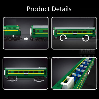 12001 NJ2 Internal Combustion Locomotive Remote Control Green Train Puzzle Assembled Building Block Children Toy Model - Building Blocks by buy2fix | Online Shopping UK | buy2fix