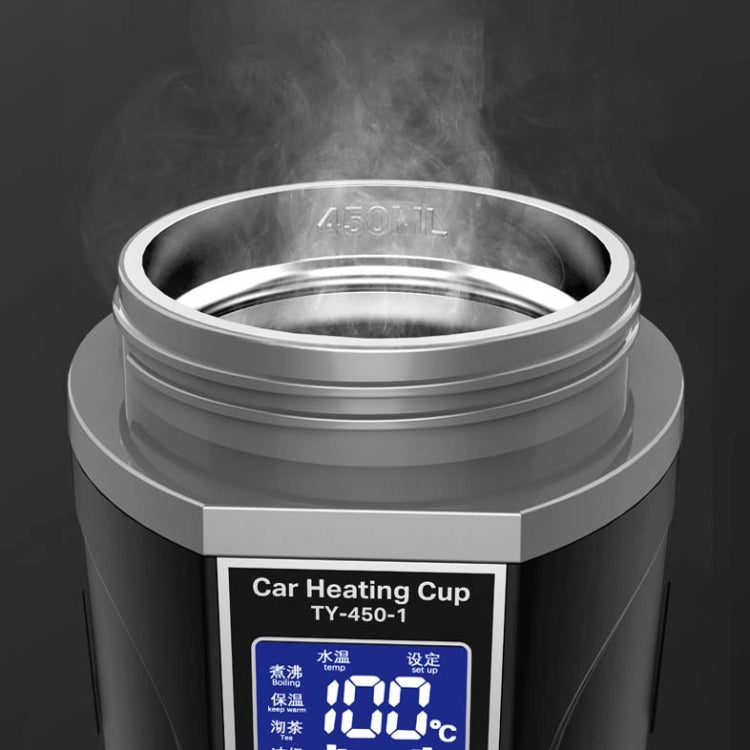 450ml Car Heating Water Bottle Thermos Mug Car Truck Universal Boiling Water Cup, Style:Home Car Dual-use(Black) - Heating Cups by buy2fix | Online Shopping UK | buy2fix