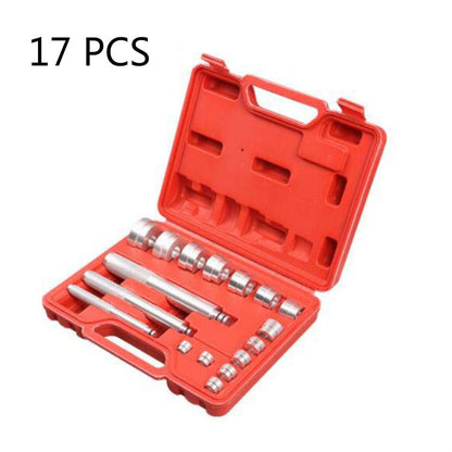 17 In 1 Small Aluminum Alloy Bearing Disassembly Tool Bearing Installation Extractor(Red) - In Car by buy2fix | Online Shopping UK | buy2fix