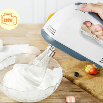 Whisk Electric Household Mini Whisk Baking Small Whipped Cream Machine, Specification:UK Plug+4 Stirring Rods - Stirrer & Squeezer by buy2fix | Online Shopping UK | buy2fix