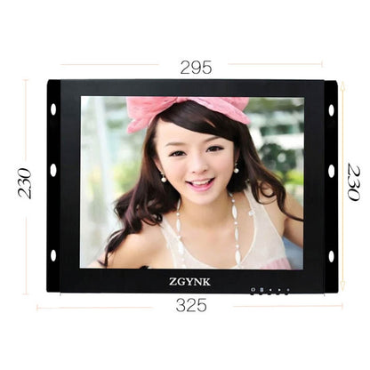 ZGYNK B1042 Portable High-Definition Metal Computer Monitor Display, Size:12 inch VGA AV HDMI BNC - LCD Monitors by ZGYNK | Online Shopping UK | buy2fix