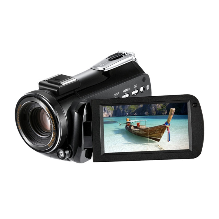 ORDRO AC5 4K HD Night Vision WiFi 12X Optical Zoom Digital Video DV Camera Camcorder, Style:Standard + Microphone(Black) - Video Cameras by ORDRO | Online Shopping UK | buy2fix