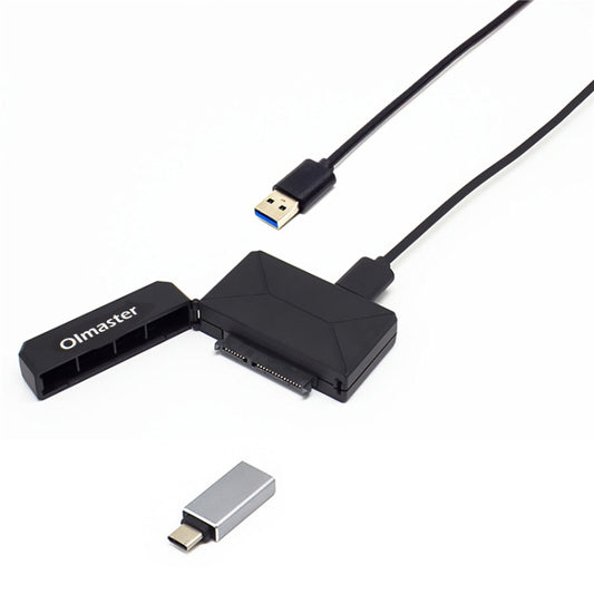 Olmaster External Notebook Hard Drive Adapter Cable Easy Drive Cable USB3.0 to SATA Converter, Style:Hard Disk + Type-C Adapter, Size:2.5 Inch - eSATA & SATA & IDE by Olmaster | Online Shopping UK | buy2fix