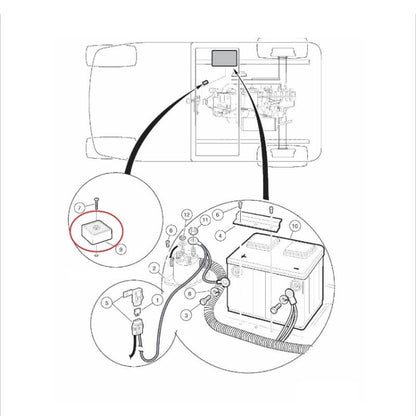 2020A.1.2 Golf Cart Rectifier 1015777 102711201 Club Car - In Car by buy2fix | Online Shopping UK | buy2fix