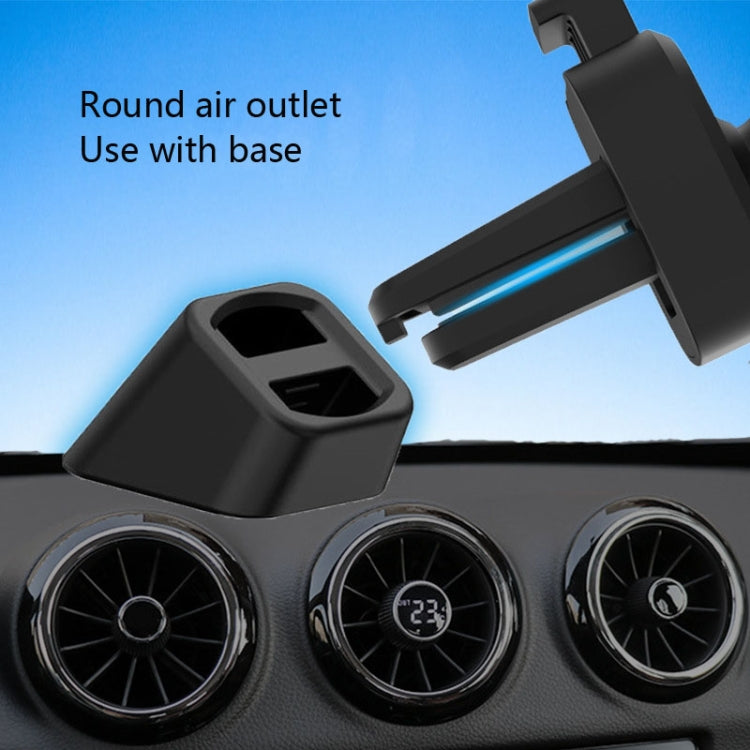 10 PCS Car Air Outlet Clip Accessories Round Olecranon Non-Slip Air Outlet Clip(Black) - Car Holders by buy2fix | Online Shopping UK | buy2fix