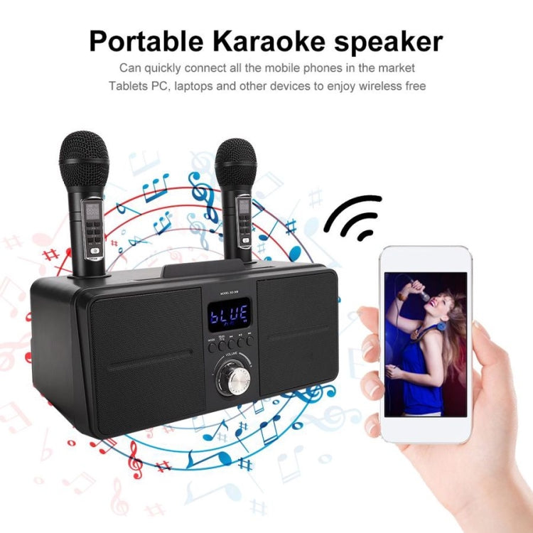 SDRD SD309 Wireless Microphone Bluetooth Audio All-In-One Machine(Golden) - Microphone by buy2fix | Online Shopping UK | buy2fix