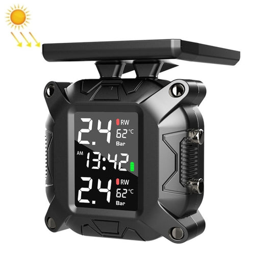 M7 Motorcycle Tire Pressure Monitor Solar Wireless External High-Precision Monitoring Waterproof Detector - Electrical System by buy2fix | Online Shopping UK | buy2fix