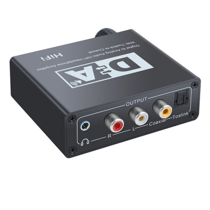 NK-C6 Optical Fiber To Analog Audio Converter Adjustable Volume Digital To Analog Decoder With USB Cable - Apple Accessories by buy2fix | Online Shopping UK | buy2fix