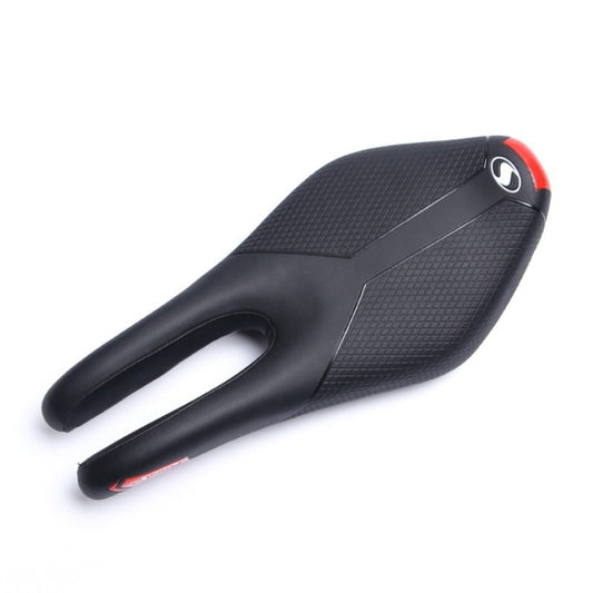 STARBK Mountain Bike Saddle Seat Cushion Road Bike Bicycle Seat(Black Red) - Bicycle Saddle by STARBK | Online Shopping UK | buy2fix