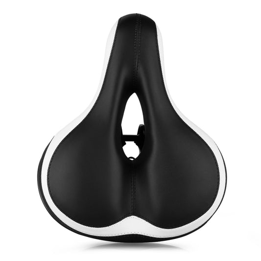 Reflective Seat Bicycle Seat Bicycle Saddle Seat(Black White) - Outdoor & Sports by buy2fix | Online Shopping UK | buy2fix