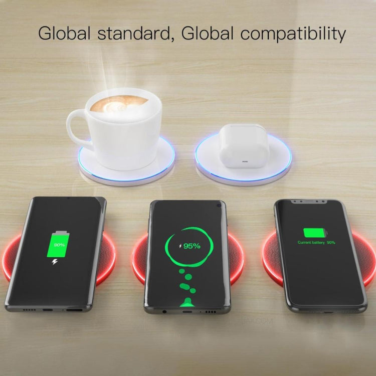 JAKCOM TWC Multifunctional Wireless Charging with Constant Temperature Heating Function EU Plug (White) - Apple Accessories by JAKCOM | Online Shopping UK | buy2fix