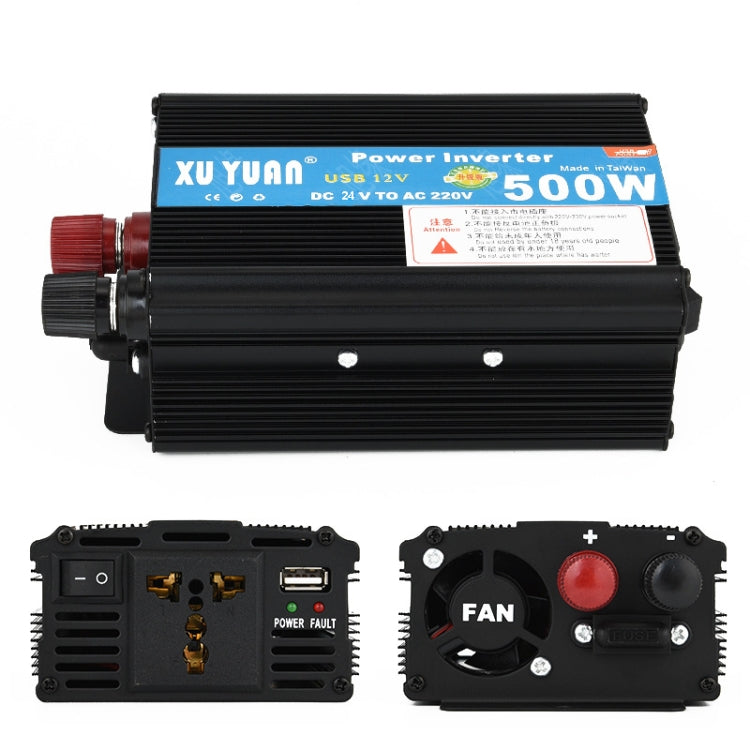 XUYUAN 500W Inverter Power Converter, Specification: 24V to 220V -  by XUYUAN | Online Shopping UK | buy2fix