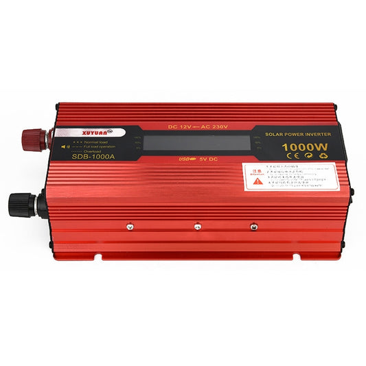 XUYUAN 1000W Car Inverter with Display Converter, Specification: 12V to 220V -  by XUYUAN | Online Shopping UK | buy2fix