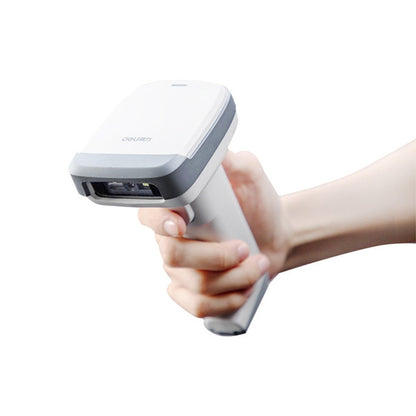 Deli 14952 Supermarket Cashier One-Dimensional QR Code Scanning Gun, Model: White Wireless - Barcode Scanner by Deli | Online Shopping UK | buy2fix