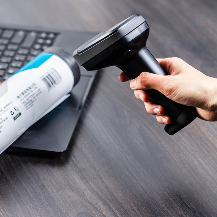 Deli 14952 Supermarket Cashier One-Dimensional QR Code Scanning Gun, Model: White Wireless - Barcode Scanner by Deli | Online Shopping UK | buy2fix