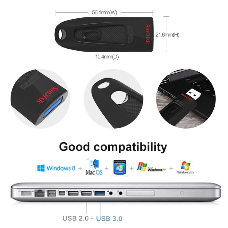 SanDisk CZ48 USB 3.0 High Speed Business Encrypted U Disk, Capacity: 64GB - USB Flash Drives by SanDisk | Online Shopping UK | buy2fix