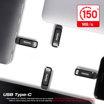 SanDisk Type-C + USB 3.1 Interface OTG High Speed Computer Phone U Disk, Colour: SDDDC3 Black Plastic Shell, Capacity: 64GB - USB Flash Drives by SanDisk | Online Shopping UK | buy2fix