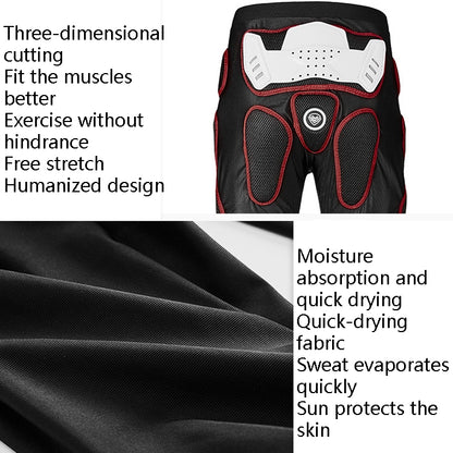 SULAITE Motorcycle Cross-Country Riding Trousers Protective Hip Pants, Specification: L(Red) - Protective Gear by SULAITE | Online Shopping UK | buy2fix