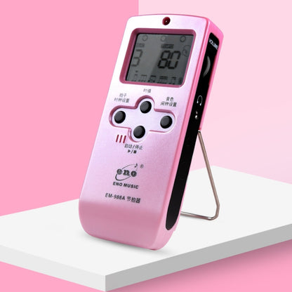 ENO EM-988A Electronic Vocal Rechargeable Metronome For Piano/Guitar/Drum/Guzheng/Violin(Pink) - Stringed Instruments by buy2fix | Online Shopping UK | buy2fix